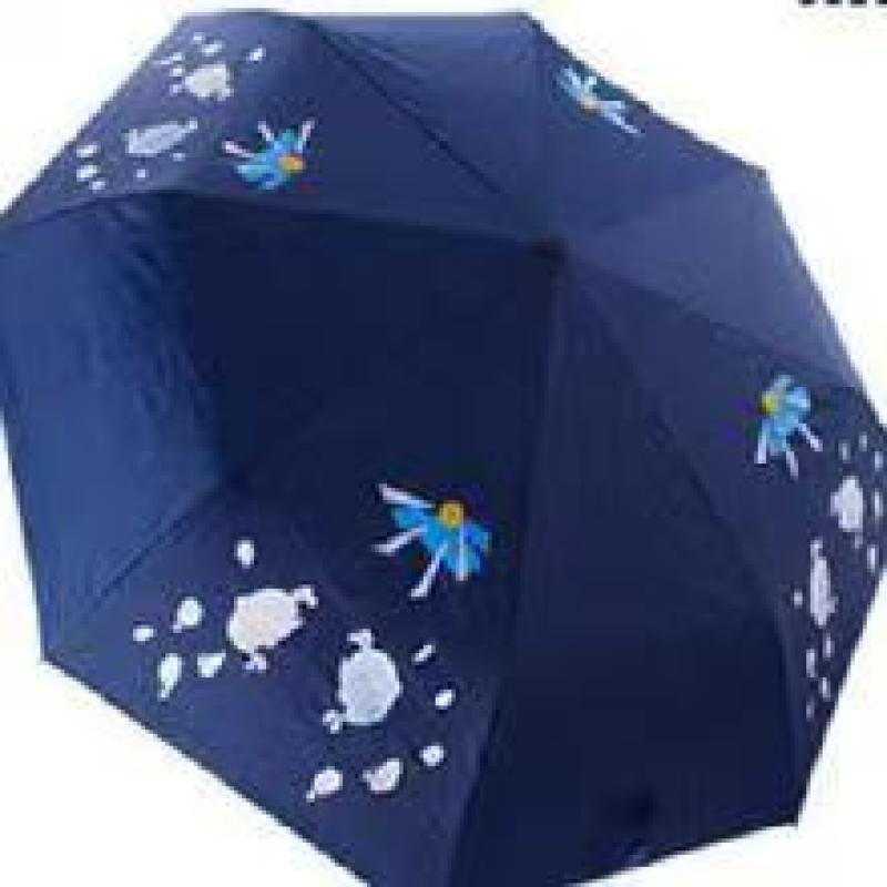 Color changing umbrella
